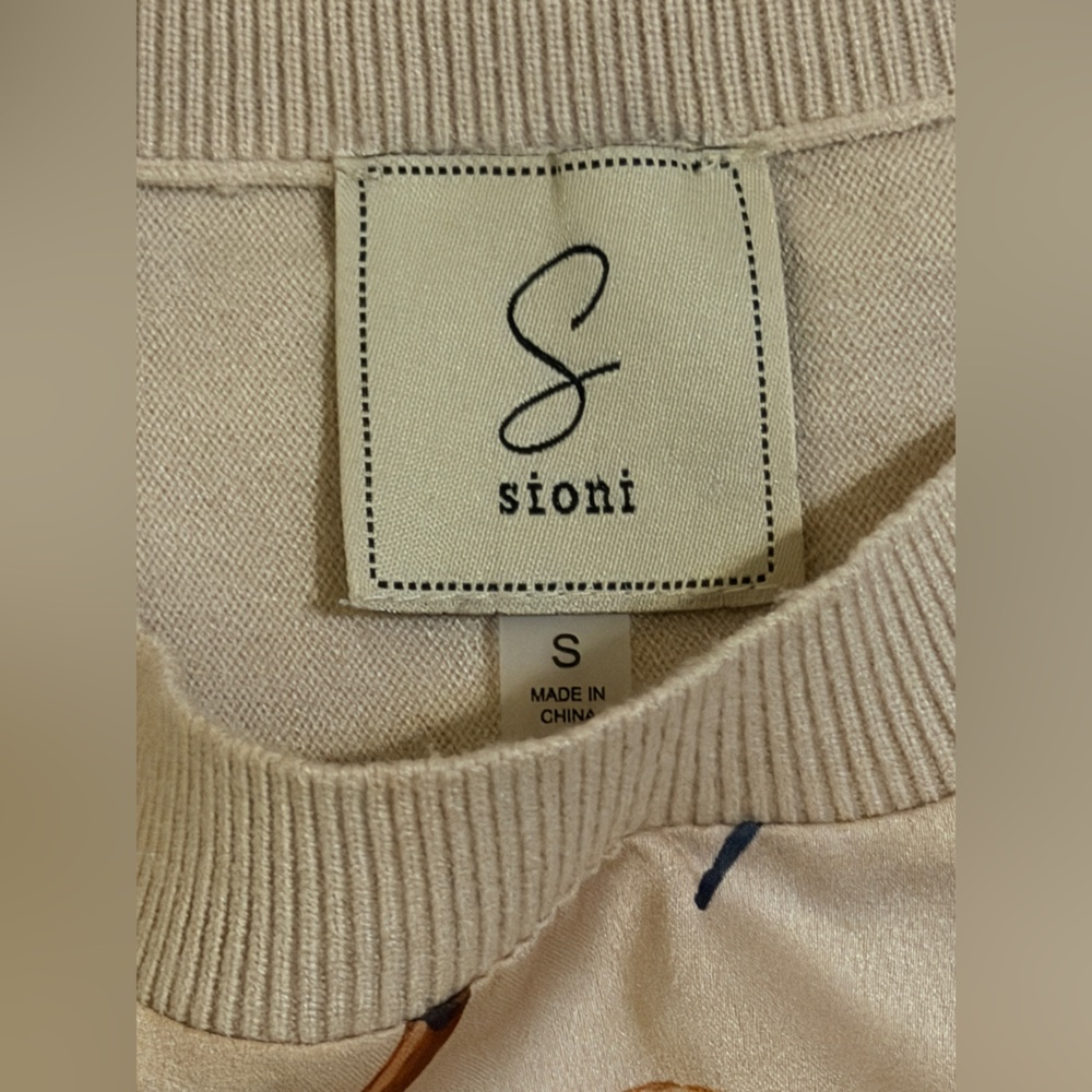 Sioni Multicolor Dragonfly Crewneck Sweater - Picture 2 of 10